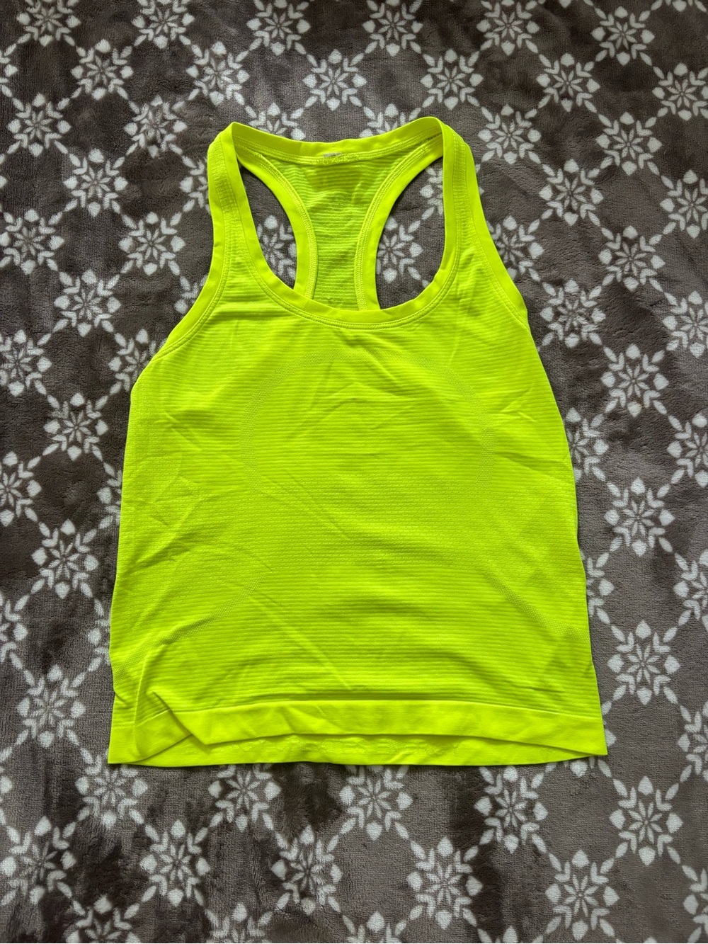 lululemon athletica Neon Yellow Racerback Tank